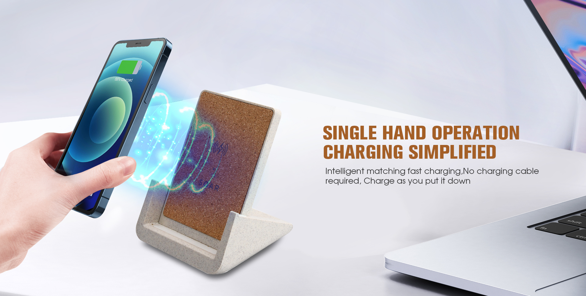 etech wireless charger Intelligent matching fast charging