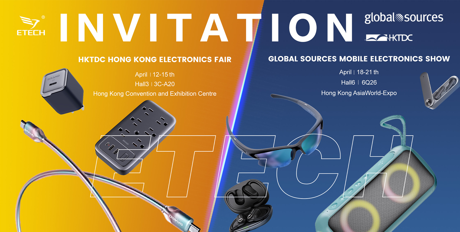 Etech Hongkong Exihibition Invitation